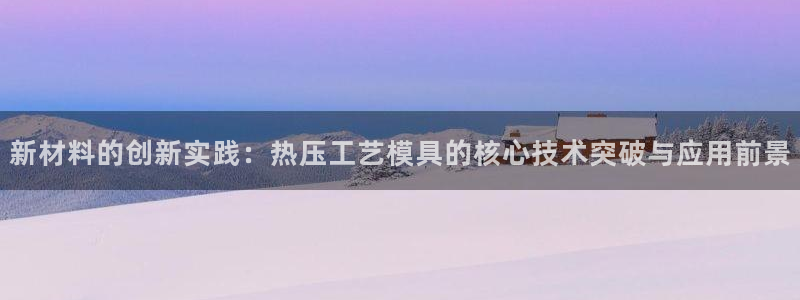 四川易倍易企业管理有限公司：新材料的创新实践：热压工艺模
