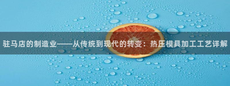 emc易倍app官网下载：驻马店的制造业——从传统到现代