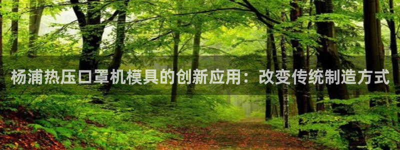 易倍emc网址网页版本登陆：杨浦热压口罩机模具的创新应用